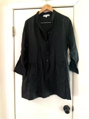Christopher Calvin Edwardian Lagenlook Artist Ruffle Hem 1920s Blouse L